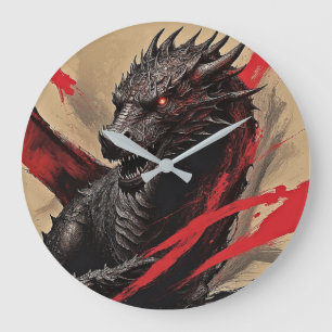 Relógio Grande Dragão Dreamscape Wall Clock