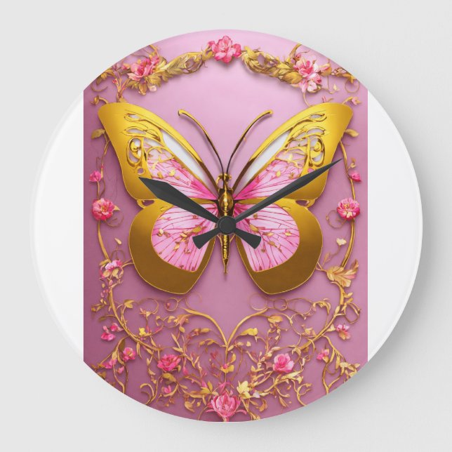 Relógio Grande Dragões chineses - Negrito, Na moda e confortável (Frente)