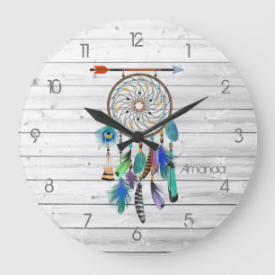 Relógio Grande Dreamcatcher Nativo Americano