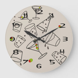 Relógio Grande Drinks Acrylic Clock