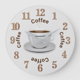 Relógio Grande É café O'Clock, Café Cup e SMS