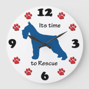 Relógio Grande É hora de resgatar Schnauzers