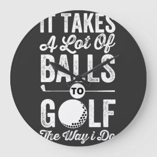 Relógio Grande É preciso muitas bolas para golfe do jeito que eu