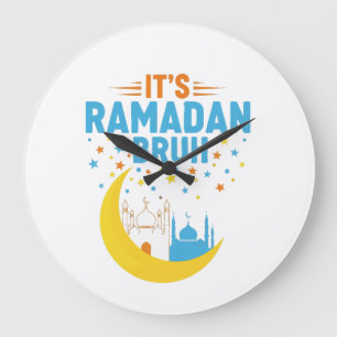 Relógio Grande É Ramadan Bruh Muçulmano Ramadan Mubarak Eid Homen