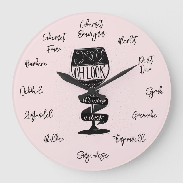 Relógio Grande É Vinho OH (Frente)