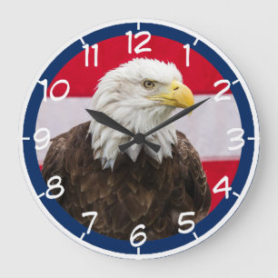 Relógio Grande Eagle patriótico