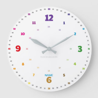 Relógio Grande EasyRead Lernuhr Kinderuhr schlichtes Design