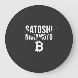 Relógio Grande Edição Branca Satoshi Nakamoto