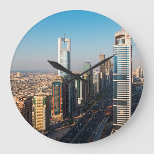 Relógio Grande Edifícios ao longo da Sheikh Zayed Road, Dubai