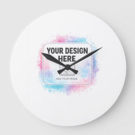 Relógio Grande Editable Watercolor Design Template – Your Design
