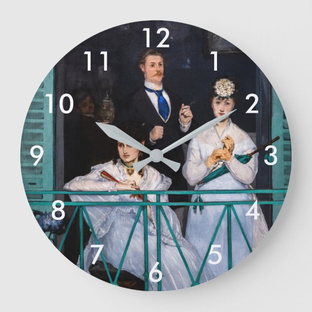 Relógio Grande Edouard Manet - Balcony / Le Balcon (Frente)