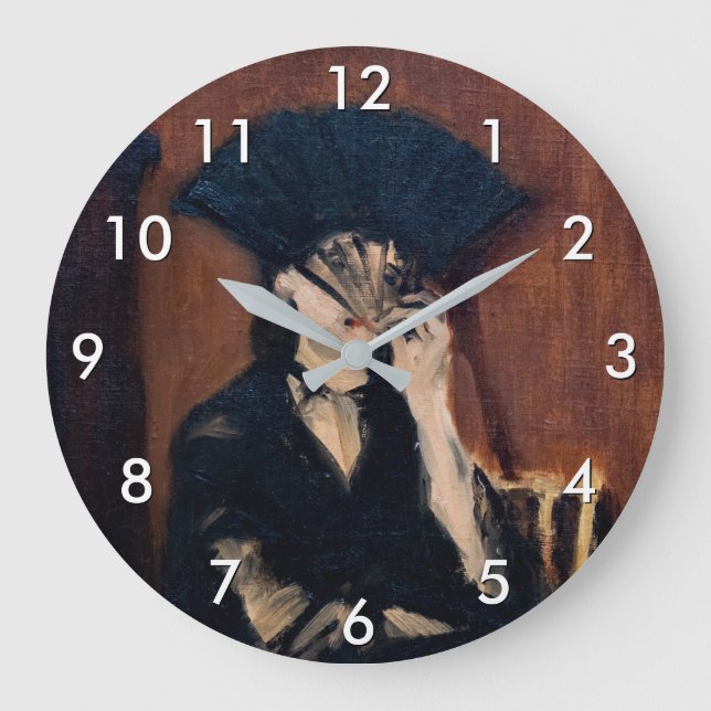 Relógio Grande Edouard Manet - Berthe Morisot com um ventilador (Frente)