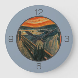 Relógio Grande Edvard Munch A Coleção De Itens Da Parte Do Gritar