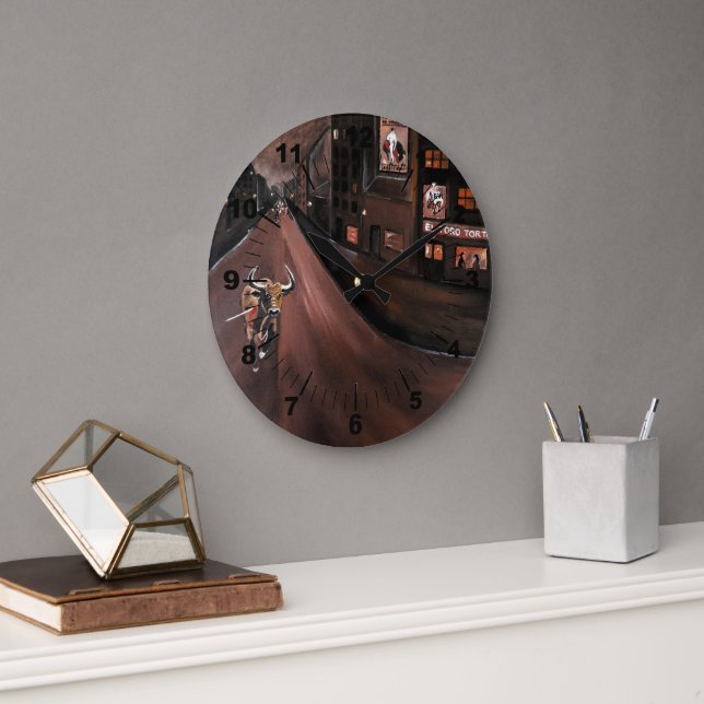 Relógio Grande El Toro Torturado Painting by Alfred Fox (Escritório)