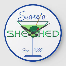 Relógio Grande Ela Shed Shed Man Cave Bar Wall Clock