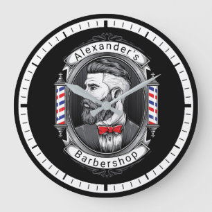 Relógio Grande Elegant Bearded Man Thin Frame