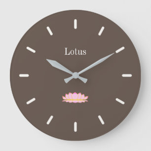 Relógio Grande Elegant Cedar Brown