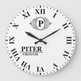 Relógio Grande Elegant Roman numeral classic luxury