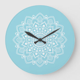 Relógio Grande Elegante Mandala Boho