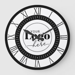 Relógio Grande Elegante Marca Seu Logotipo Aqui