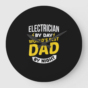 Relógio Grande Elétrico Por Dia Melhor Pai Por Noite
