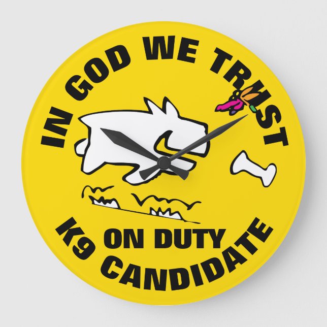 RELÓGIO GRANDE EM DEUS, CONFIAMOS (Frente)