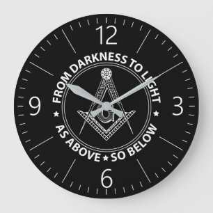 Relógio Grande Emblema de Freemasonry