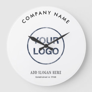 Relógio Grande Empresa de Design de Logotipo Modern Curve