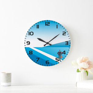 Relógio Grande Empresário em Busca do Caminho Futuro