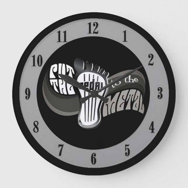 Relógio Grande Encaixe-Se Ao Metal (Frente)