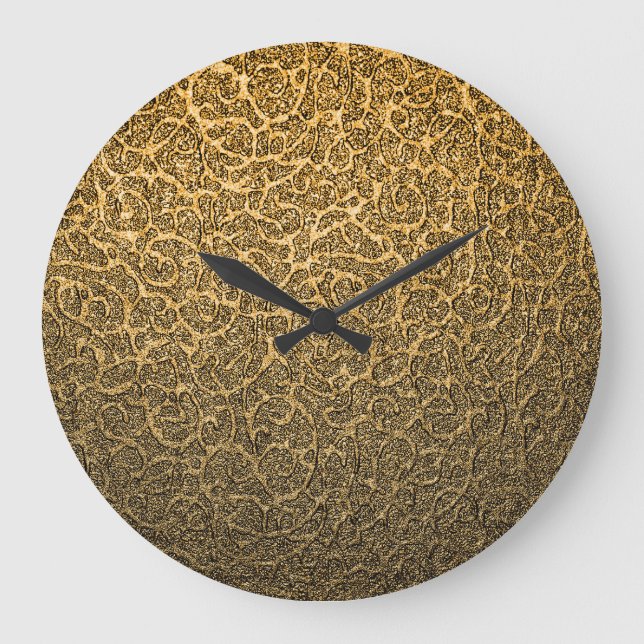 Relógio Grande Encapsulamento De Luxo, Destaques De Pontos Brilha (Frente)