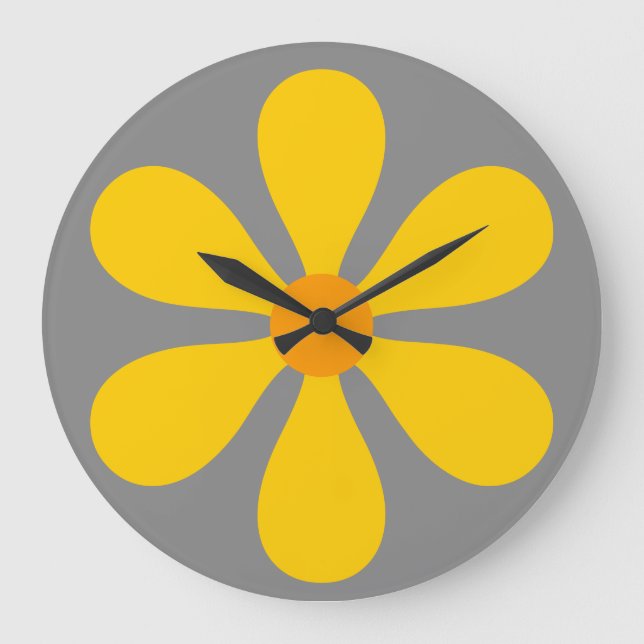 Relógio Grande Energia do ventilador - amarelo (Frente)