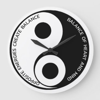 Relógio Grande Energias Opostas, Balança de Crio Yin Yang