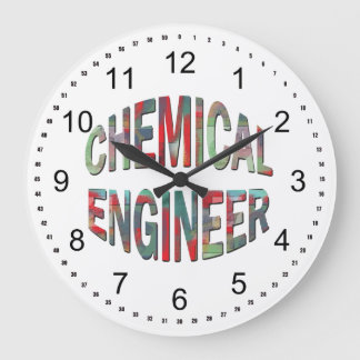 Relógio Grande Engenheiro químico colorido
