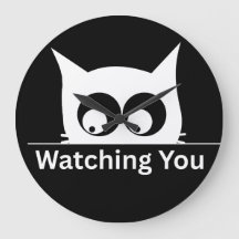 Engraçado Gato Observando Você Fofo Minimalista