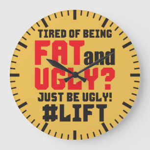 Relógio Grande Engraçado ginásio de prédio