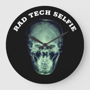 Relógio Grande Engraçado Rad Tech Selfie Xray