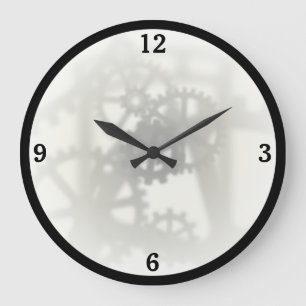 Relógio Grande Engrenagens transparentes do falso