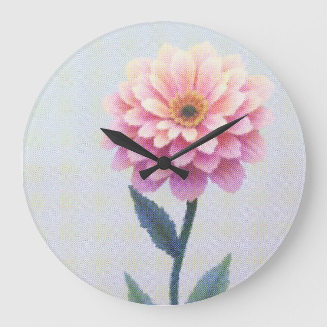 Relógio Grande Ephemeral Petal Sketch (Frente)