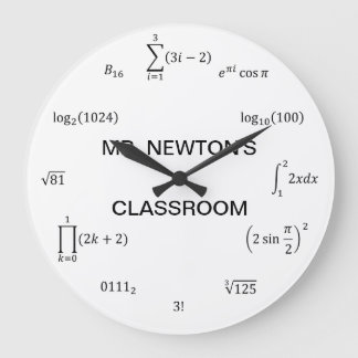 Relógio Grande Equações e Notações Matemáticas