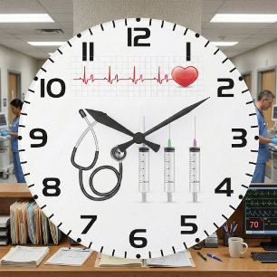 Relógio Grande Equipamento Médico Batimento Cardíaco Saúde