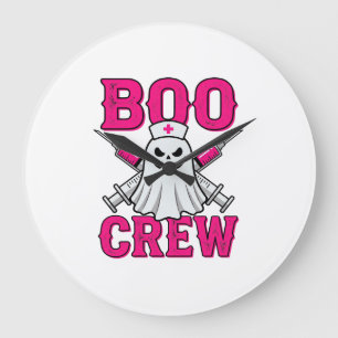 Relógio Grande Equipe de Enfermeira Fantasma Halloween