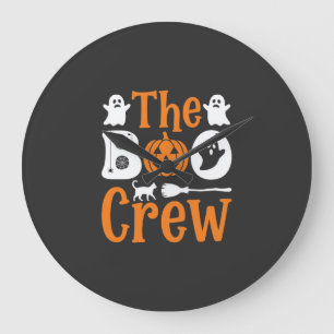 Relógio Grande Equipe de Fantasmas do Dia das Bruxas Gato Abóbora
