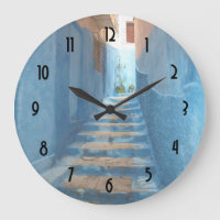 Escada Estreita Azul em Marrocos