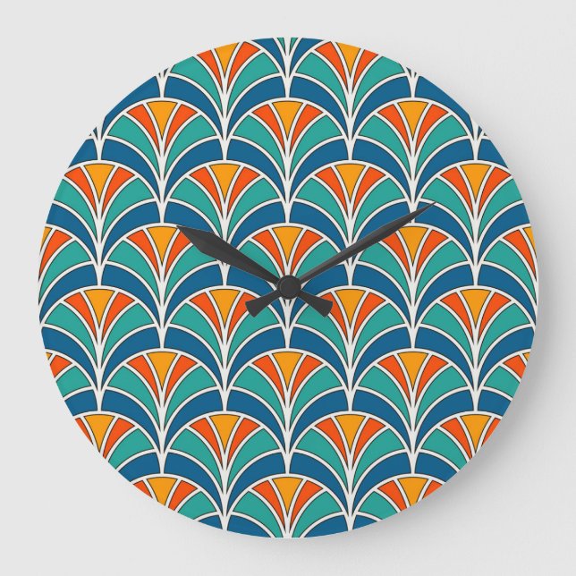 Relógio Grande Escala de peixe: asiático tradicional (Frente)