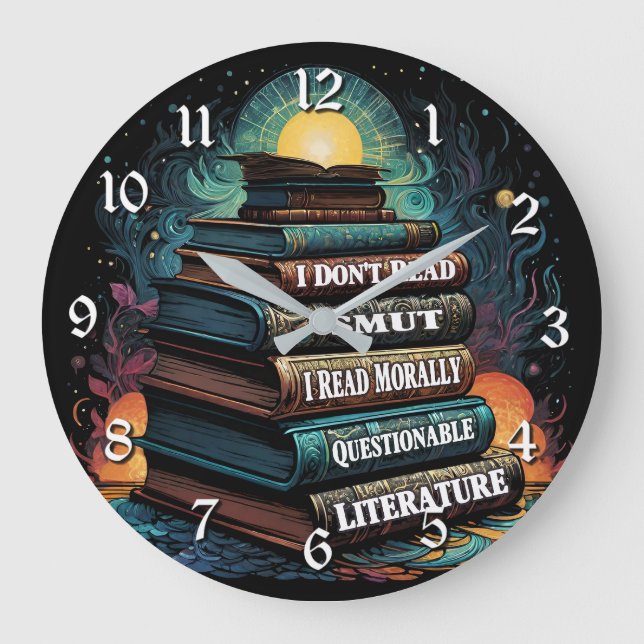 Relógio Grande Escolhas de Livros Humor (Frente)