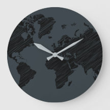 Escuro - design abstrato do mapa do mundo das