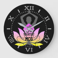 Espaço Personalizado Namaste Lotus Flower Yoga Pos