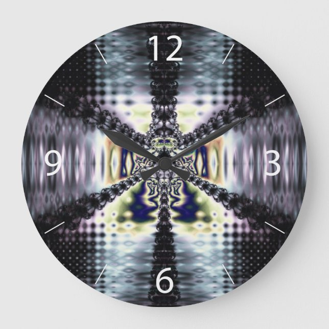 Relógio Grande Espaço Roxo (Frente)