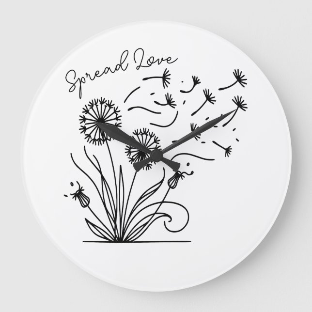 Relógio Grande "Espalhar amor" (Frente)